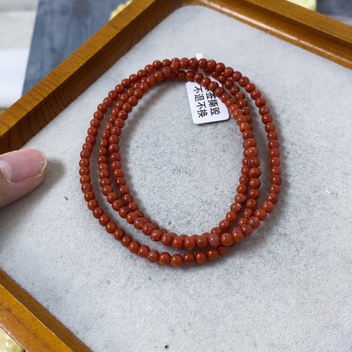 南红玛瑙手链未镶嵌串