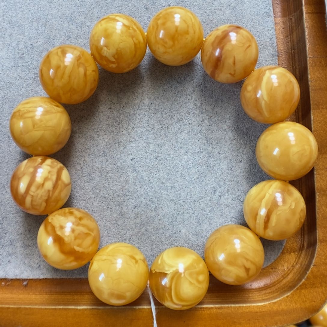 未镶嵌蜜蜡手串蜜蜡手串