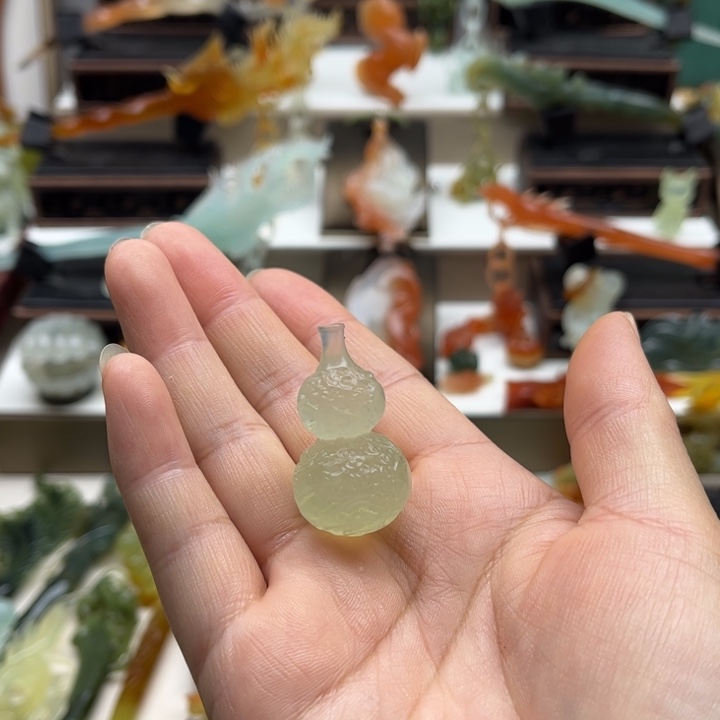 蛇纹石玉未镶嵌岫玉发簪