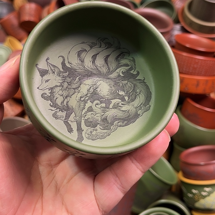 紫砂茶杯全手工紫砂主人杯