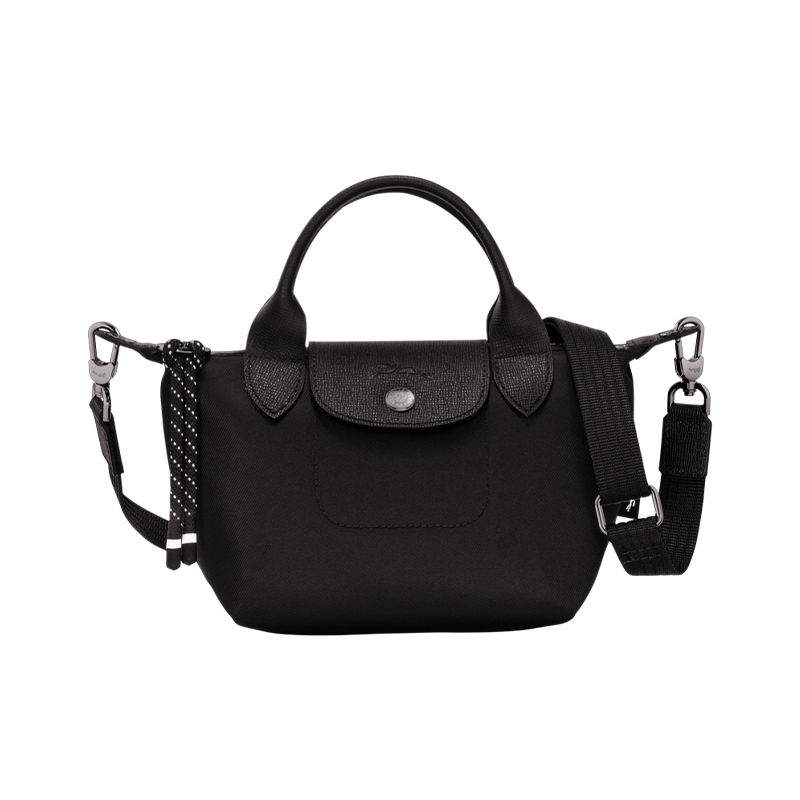 99新 LONGCHAMP/珑骧 【瑕疵款】微瑕尼龙牛皮饺子包1399-2299