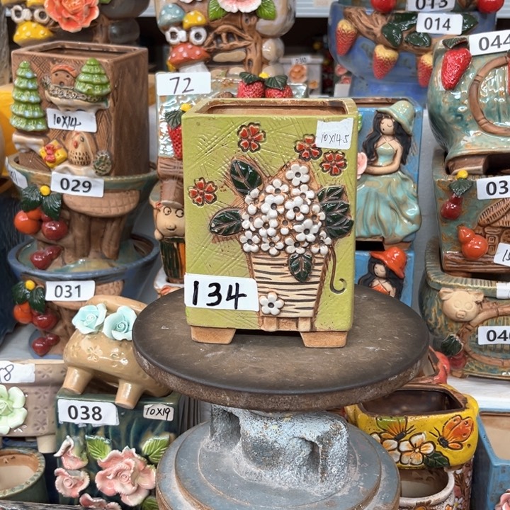 紫砂花盆粗陶材质多肉花盆