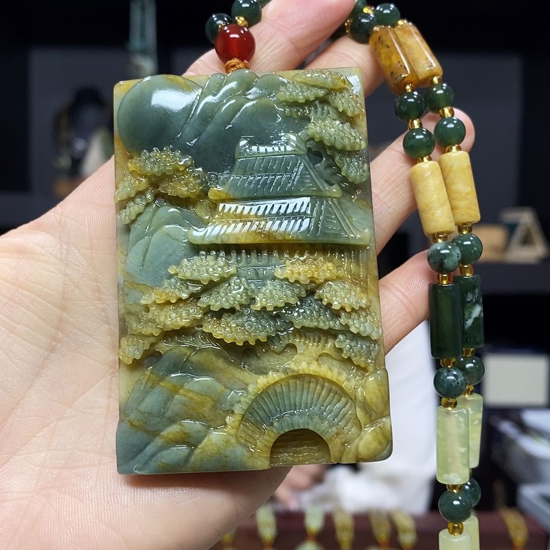 岫玉挂件吊坠未镶嵌