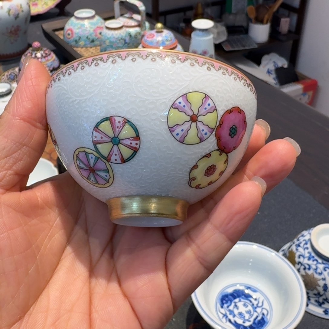 景德镇陶瓷手绘单杯