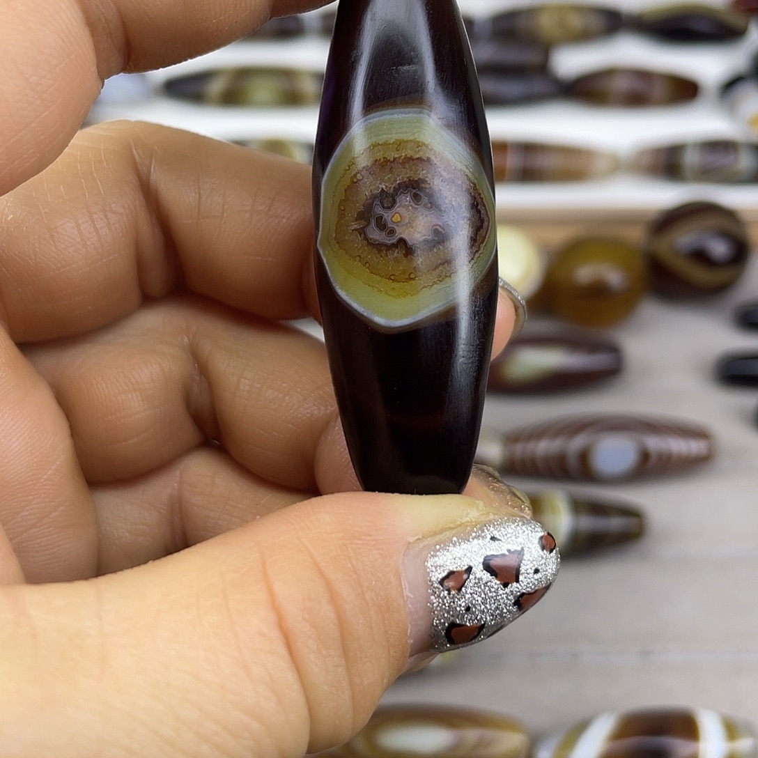 玩***物玛瑙/玉髓散珠缠丝玛瑙