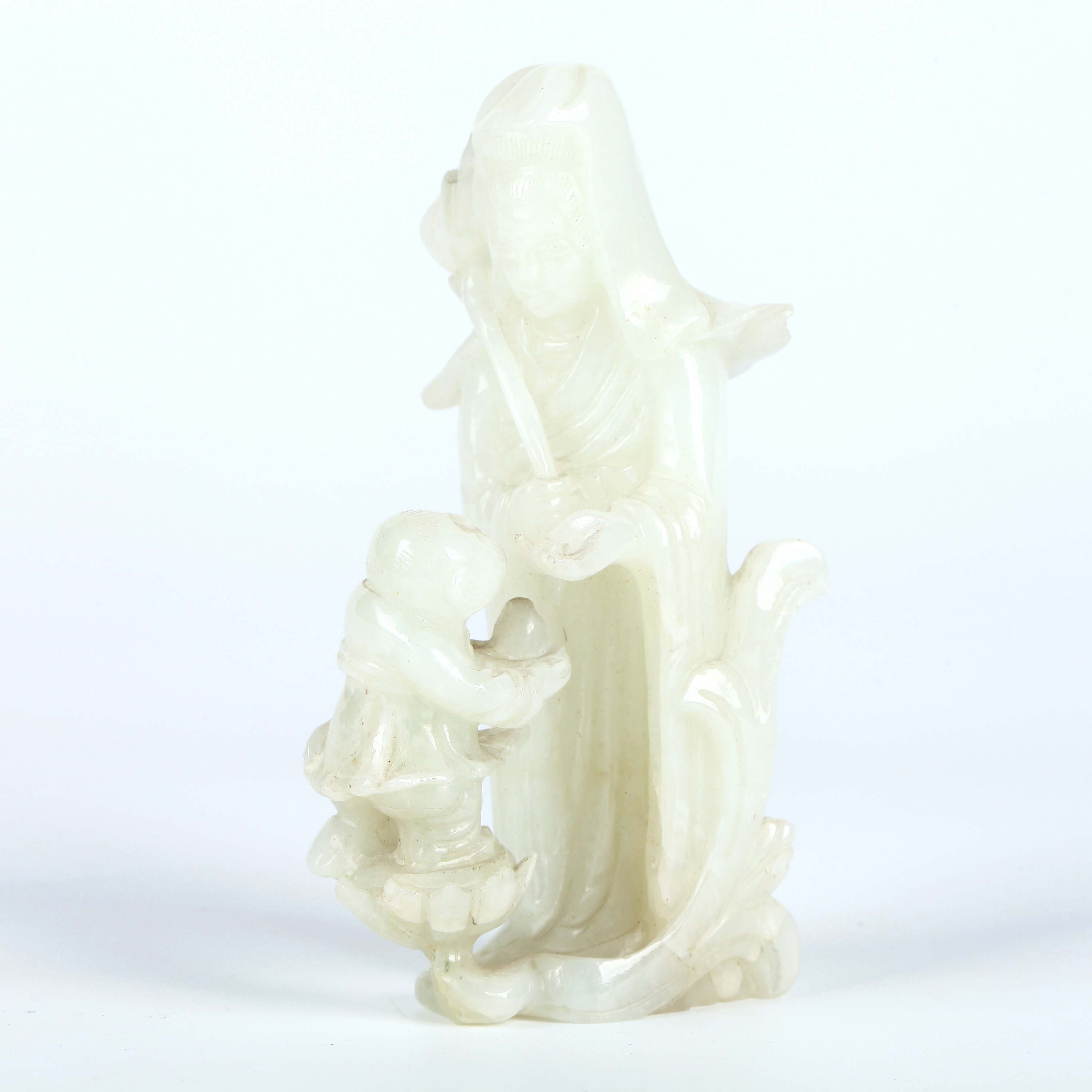 8953、民国 白 玉观音【89拍卖】