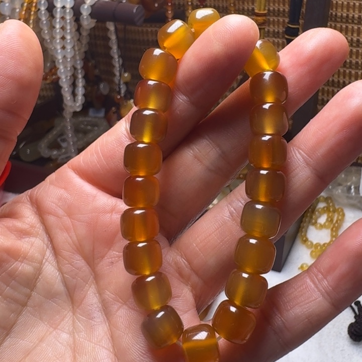 清***梦玛瑙/玉髓未镶嵌颈饰008