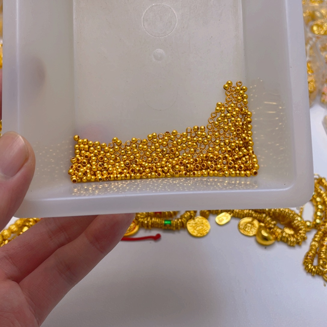 锆石铜合金高货古法珠3mm50颗