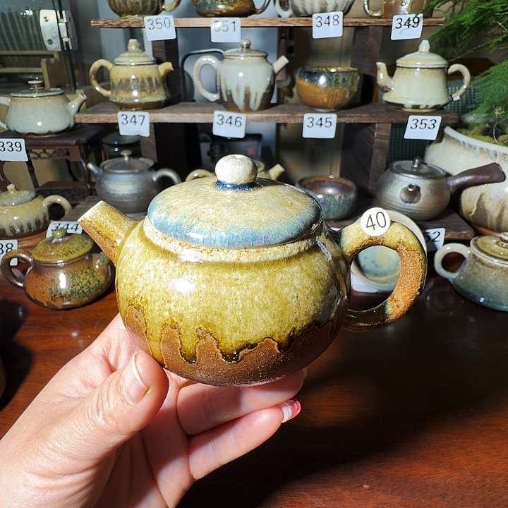 建水紫陶白泥柴烧壶微瑕随*！