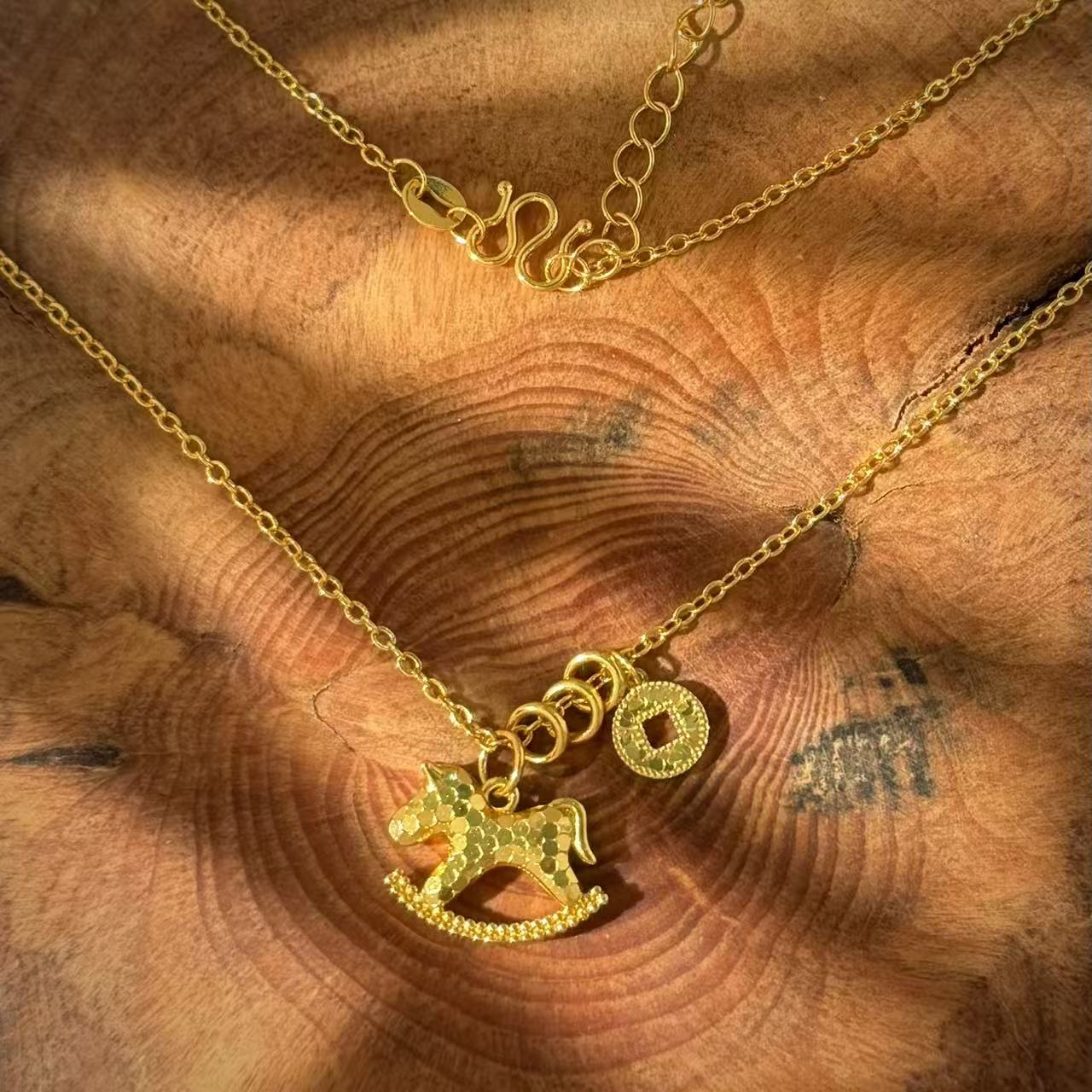 铜合金项链 WANGBAO 碎冰冰马上有米项链