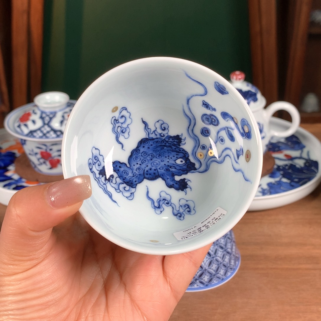 阳春白雪 青花釉里红