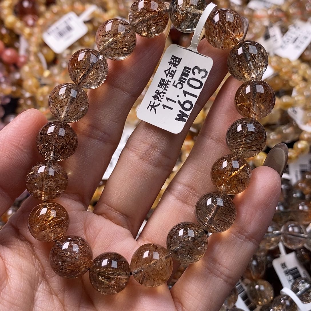 未镶嵌水晶手链水