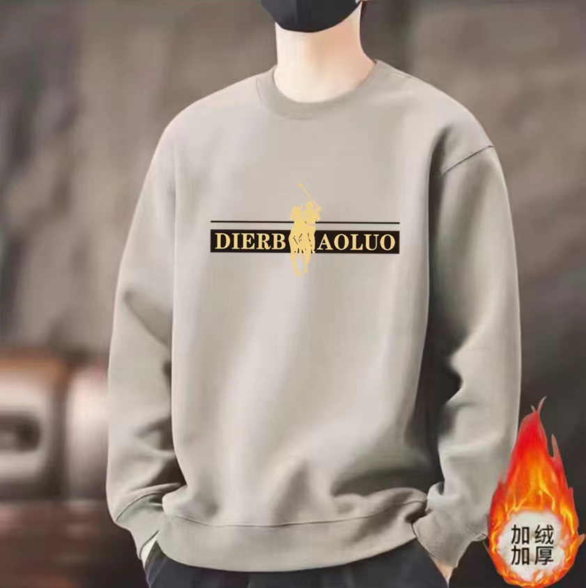 【加绒款】]2025冬加绒加厚圆领长袖卫衣运动时尚简约百搭男女同款