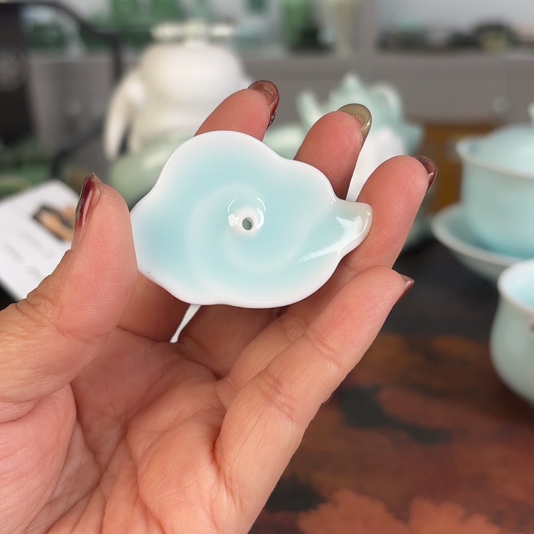 龙泉云间青瓷小米茶器