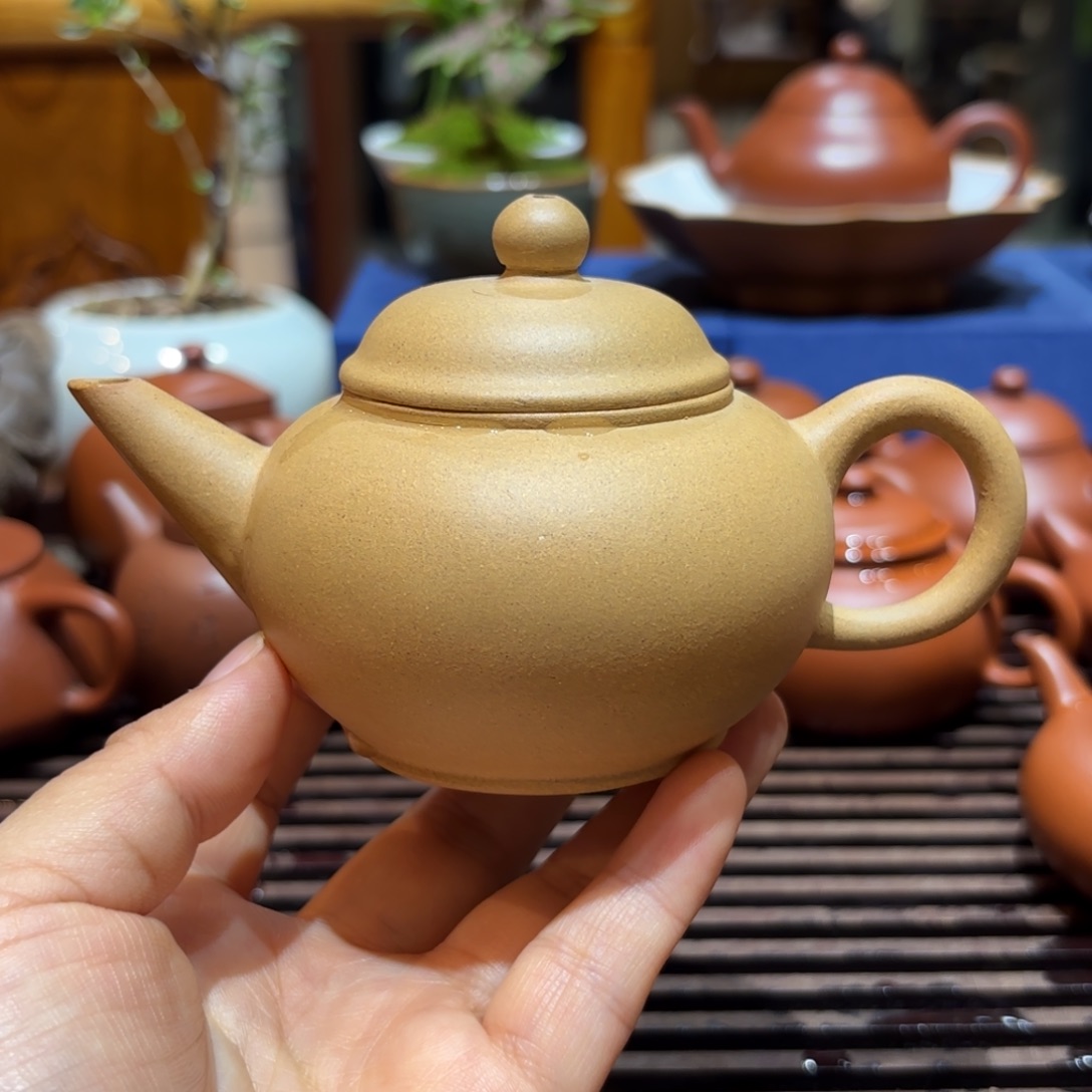 柠***君茶壶紫砂紫砂壶九十年代本绿水平（瑕疵）120cc