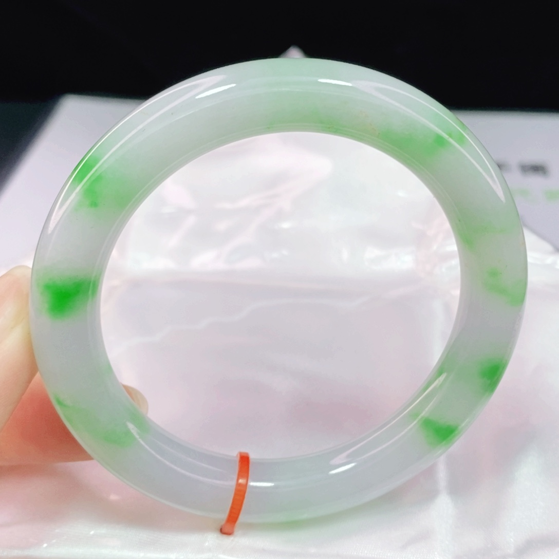 未镶嵌手镯翡翠55.5圆镯