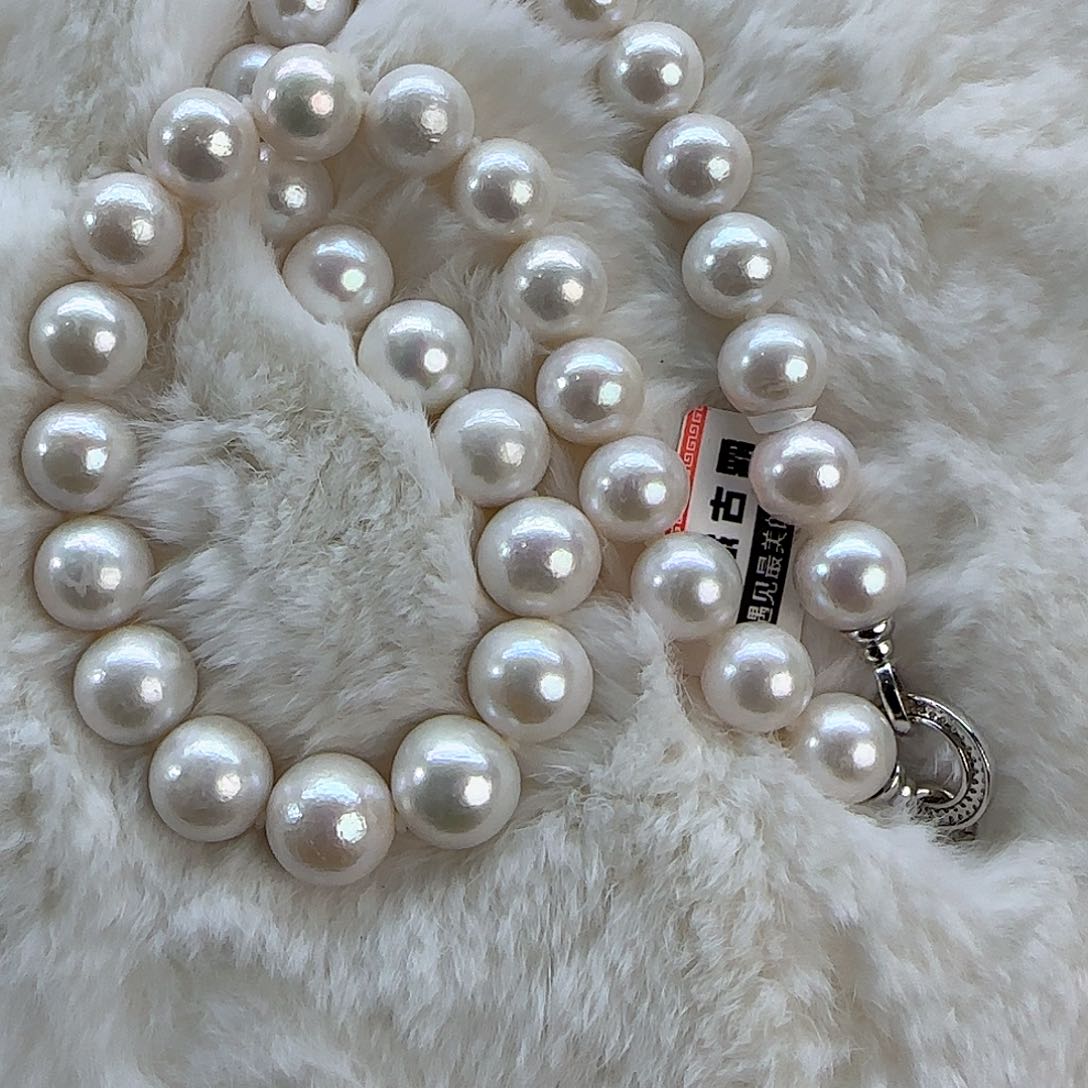 银S925镶嵌项链定制多样性发货发其一546淡水珍珠