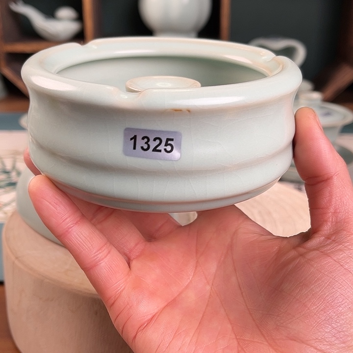 杯1325 原矿汝瓷汝州发货缩釉