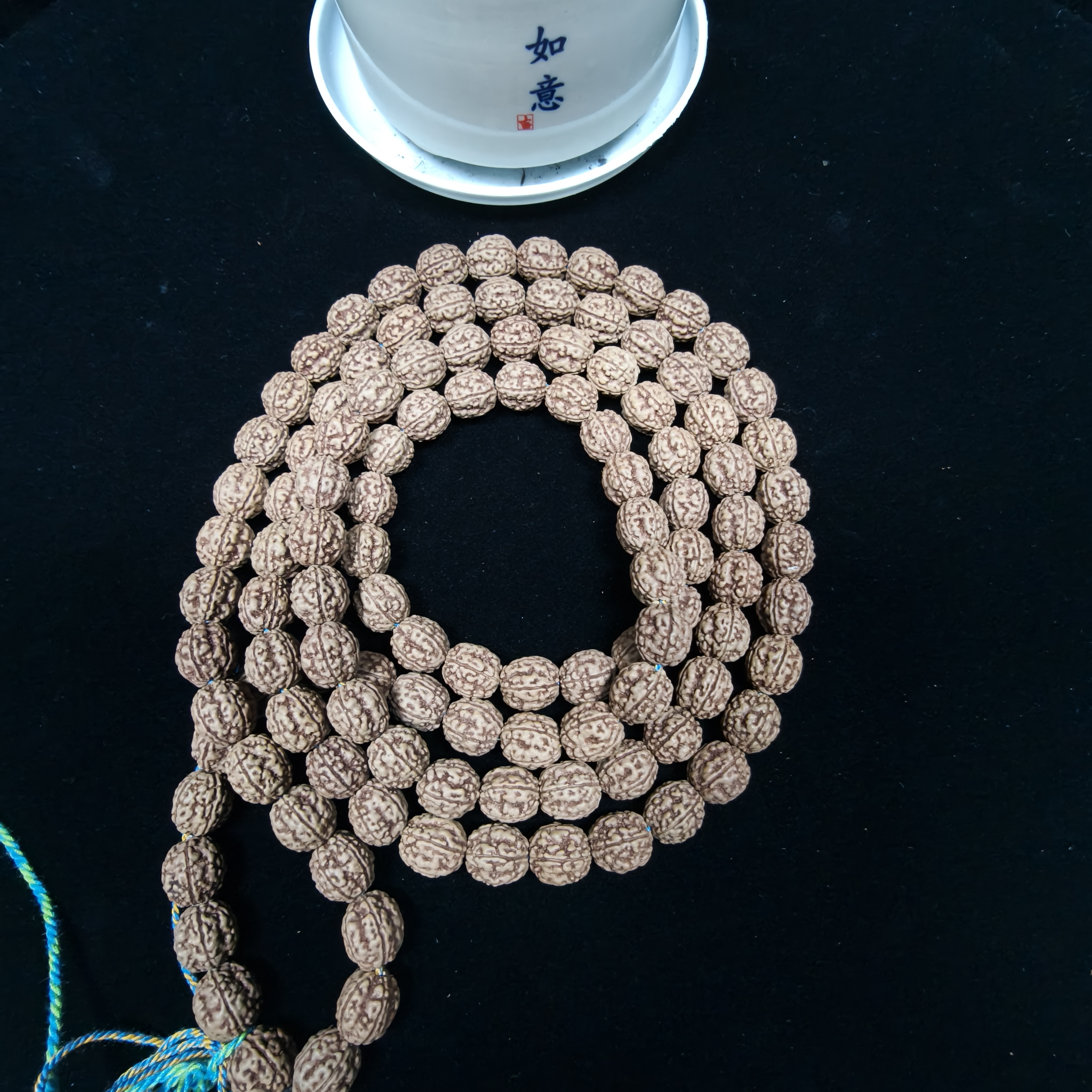 老树纯血一代盘龙纹长串天然原桩原皮原色精挑去黄支持下水面试