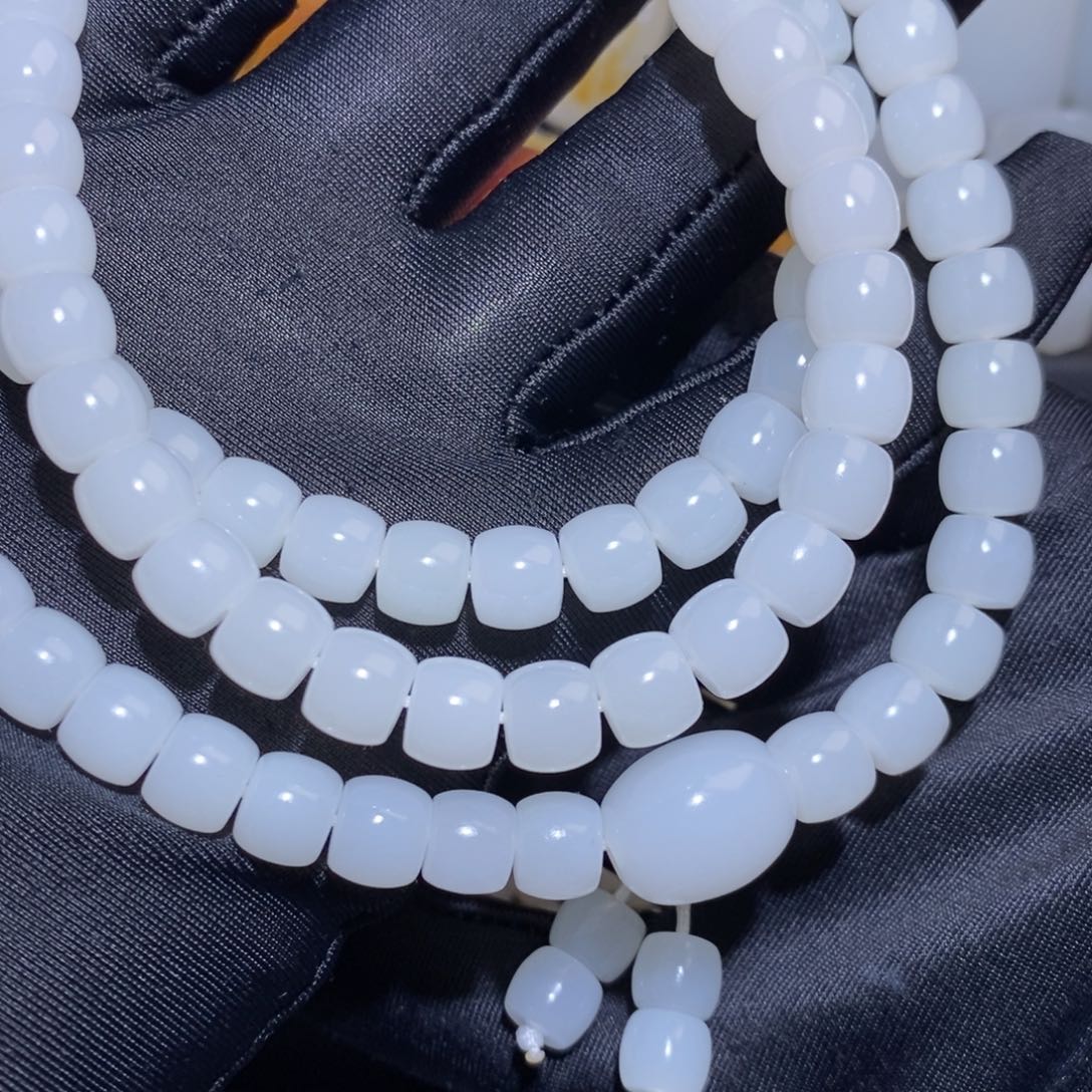 和田玉未镶嵌套链阿*