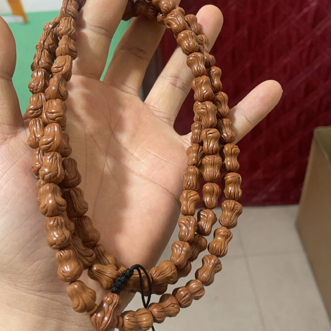 秦岭龙纹桃核异形葫芦花生脖挂
