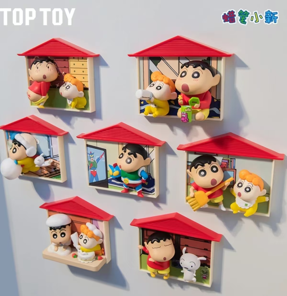 TOPTOY蜡笔小新野原家