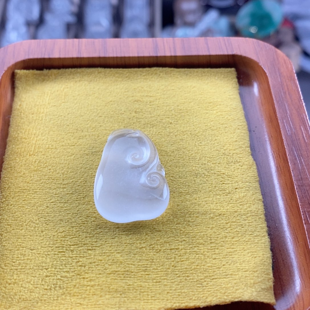 石英质玉天然玉石如意未镶嵌