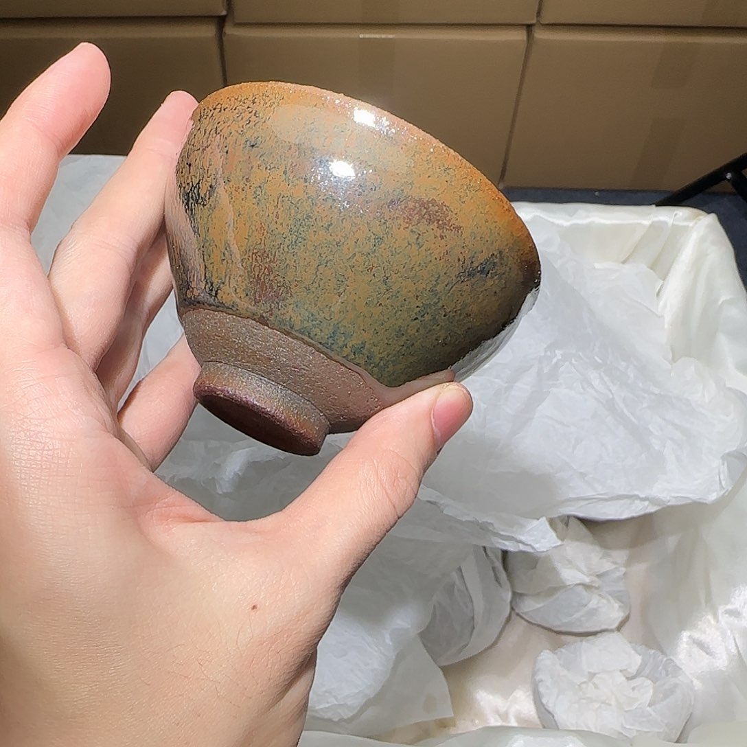 茶盏微瑕建盏，介意勿拍