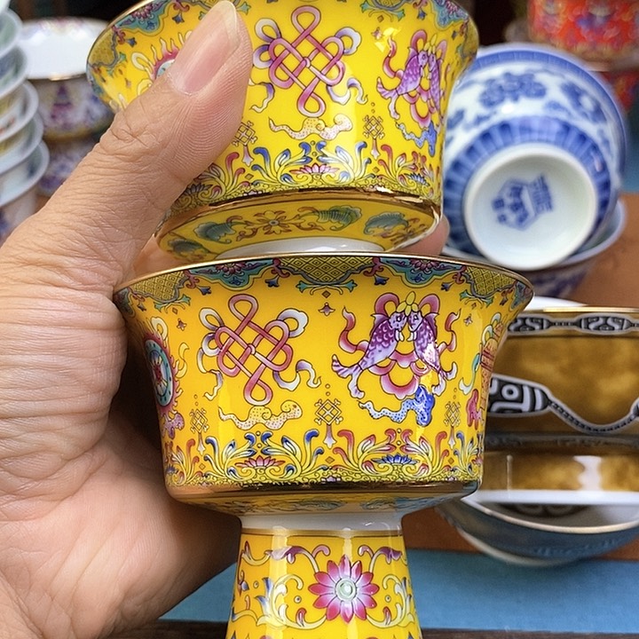 景德镇陶瓷藏式茶碗