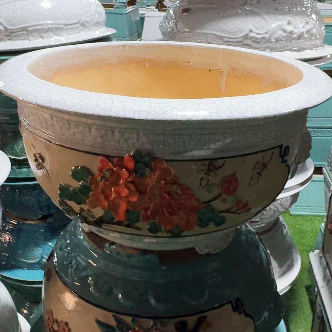 红陶热****生石湾盆1580