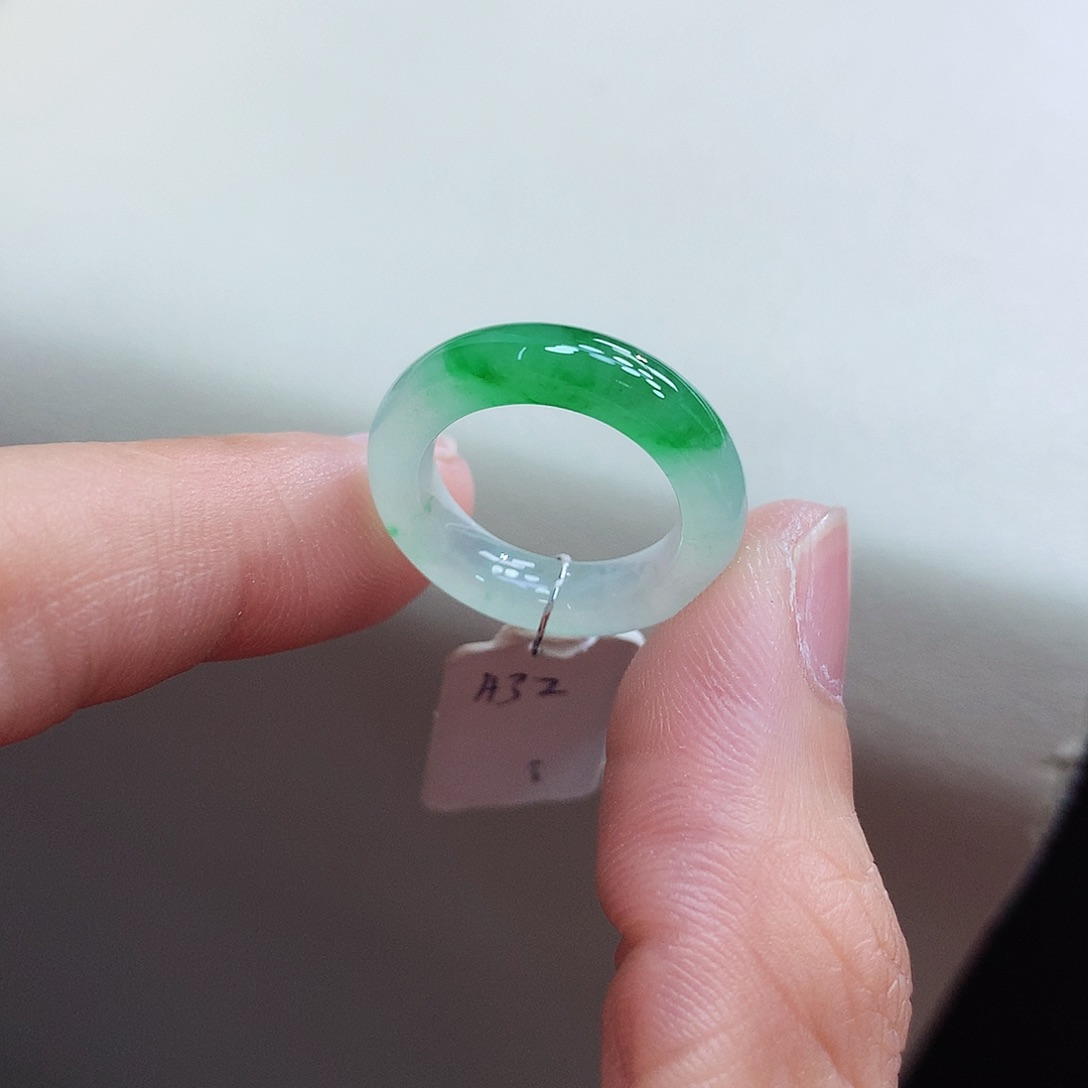 未镶嵌戒指翡翠7/8号