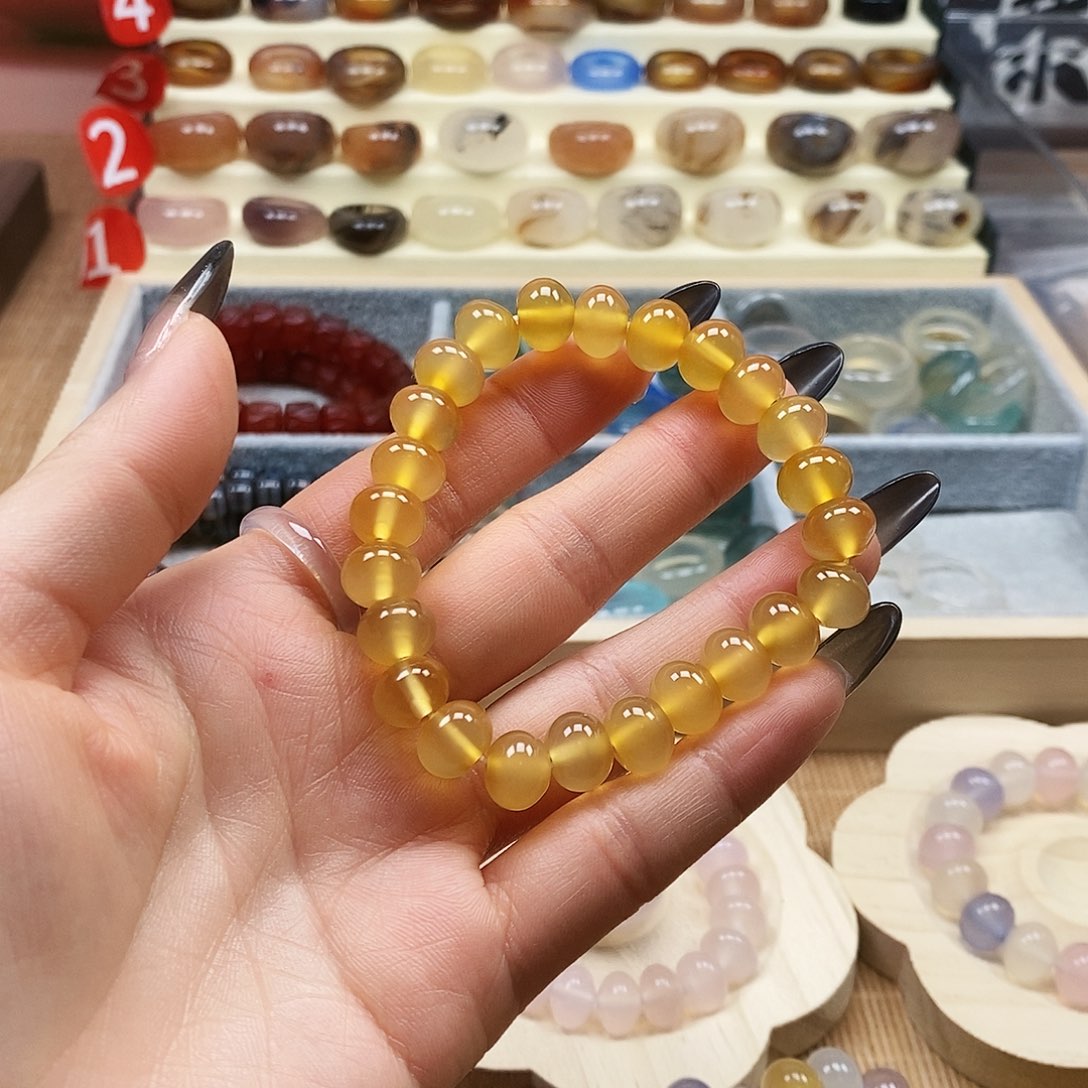 可***芯玛瑙/玉髓未镶嵌戒指