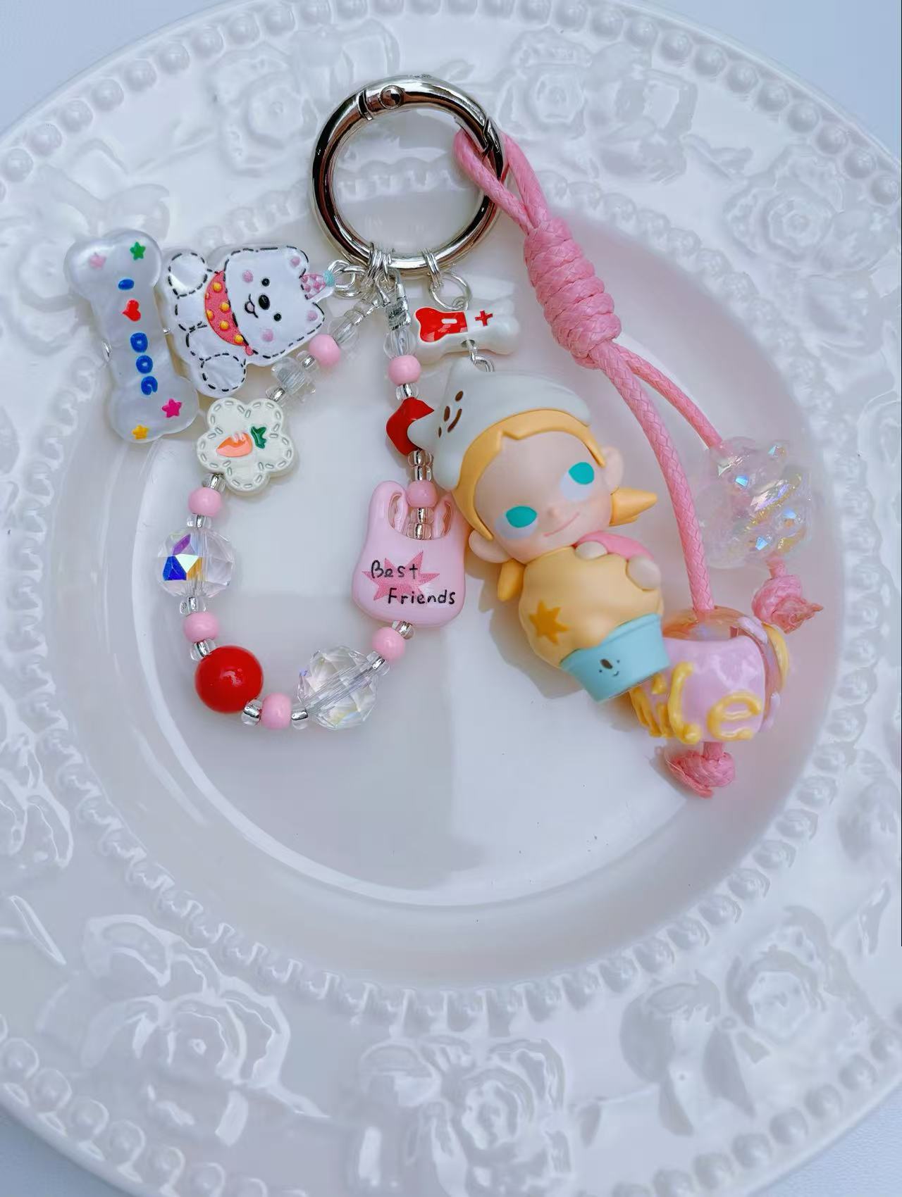 防丢串珠相机链背包钥匙扣