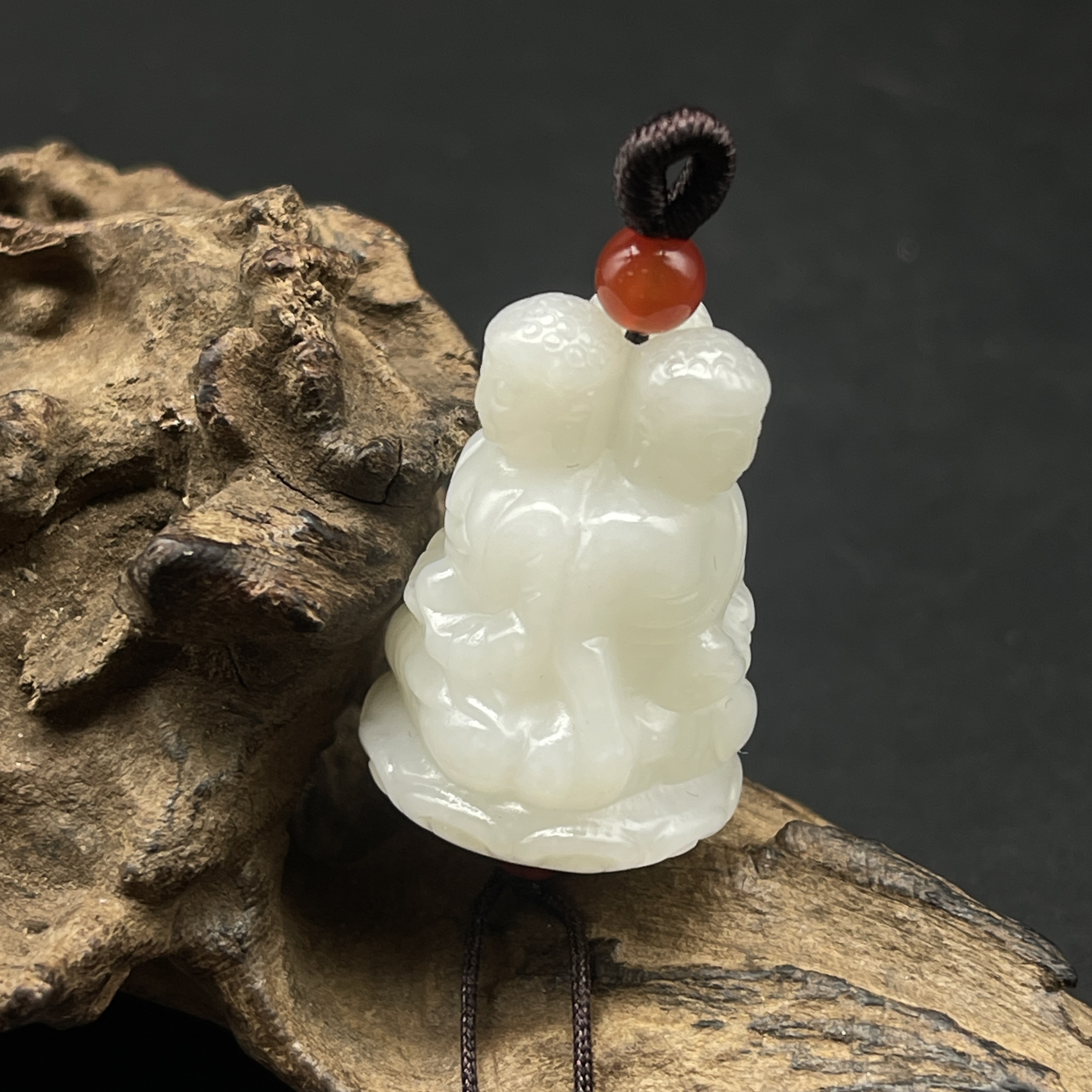 《清代》和田玉三面佛  山东文物商店泰运 ZZXCEH605636