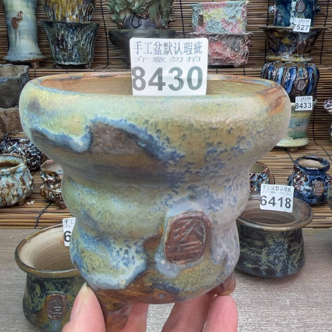 手工花盆默认瑕疵完美者勿拍