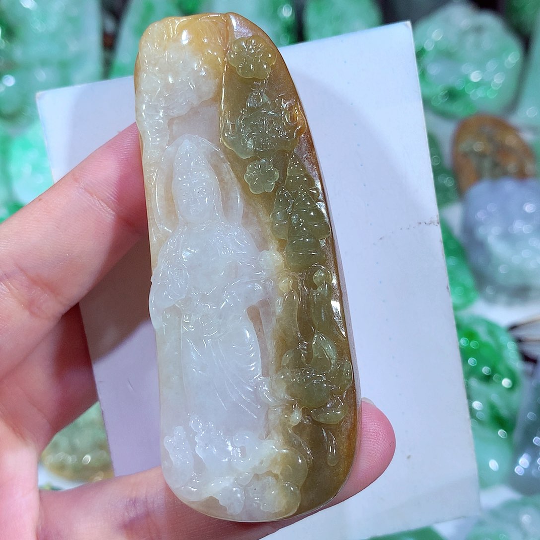 翡翠未镶嵌吊坠(不含链)