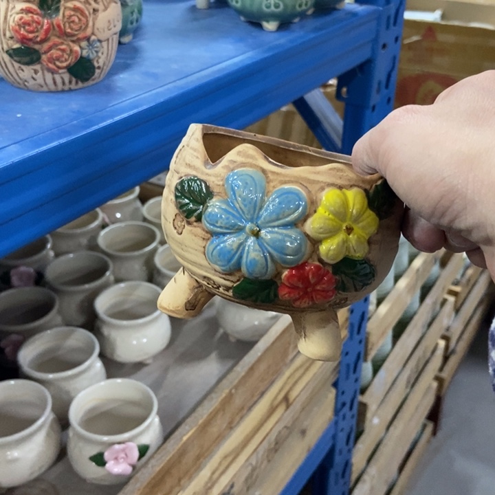 陶瓷花盆单场满9.9发9.5*8.5