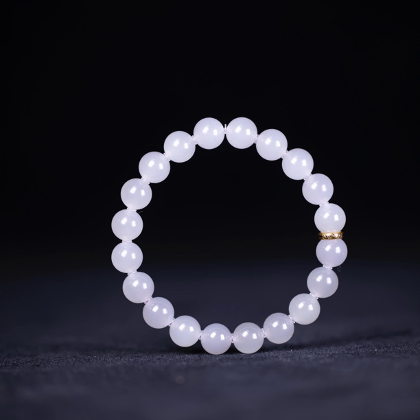 【玉道·出品】10mm和田玉烟紫圆珠手串 藏物系列