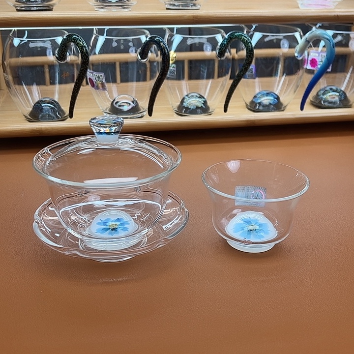 W***u手柄款高硼硅玻璃盖碗+主人