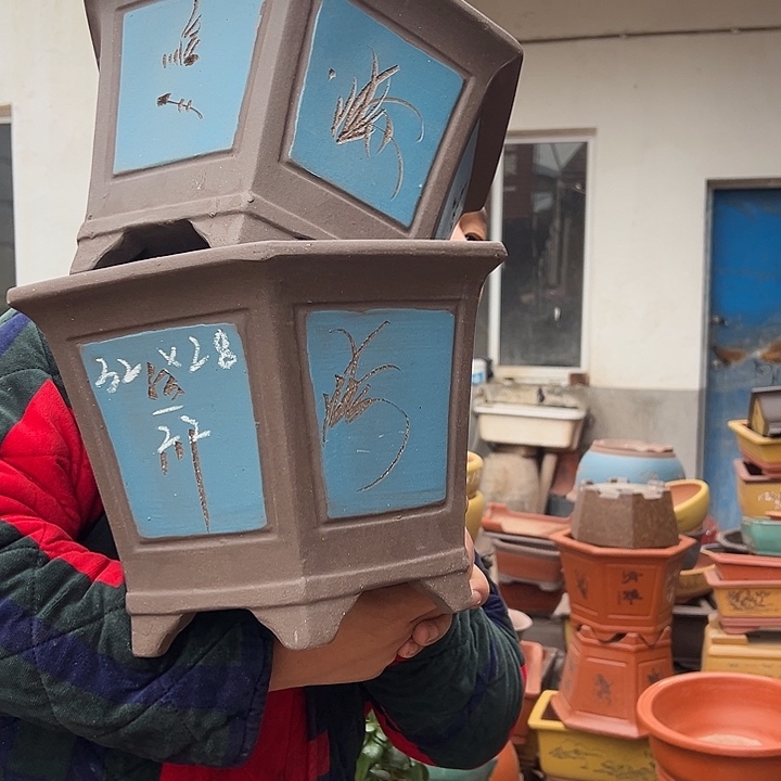 紫砂花盆紫砂花盆