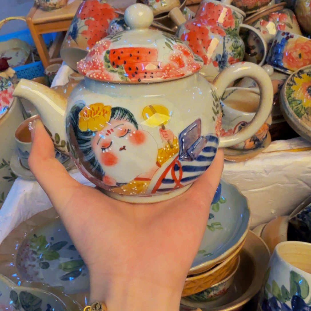 瓷片景德镇陶瓷手工手绘