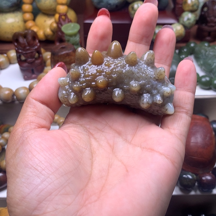 岫岩老玉（透闪石质玉）把件未镶嵌?*宝