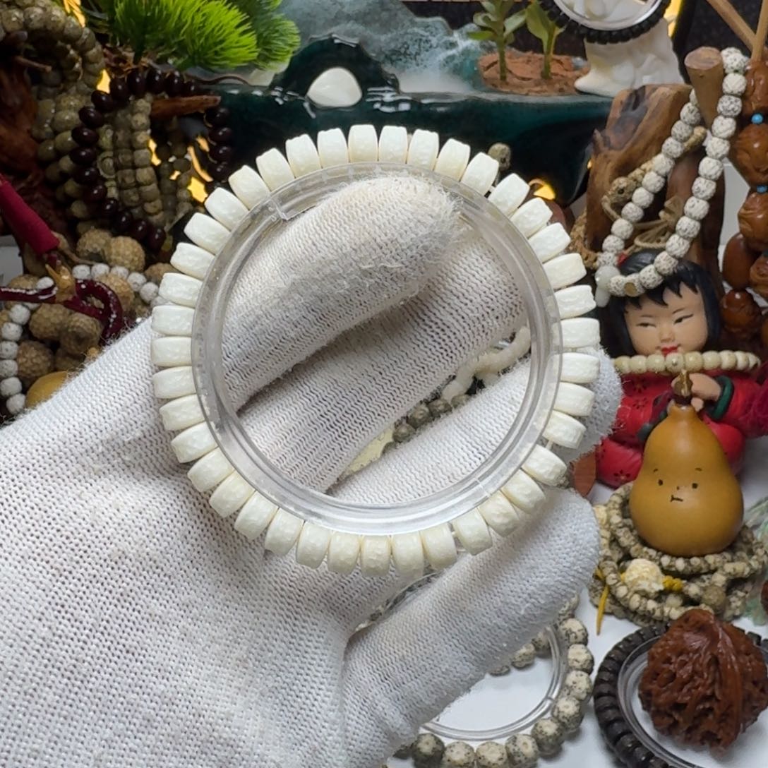 星月菩提手串5号车尺寸8.5白玉菩提嘎单圈