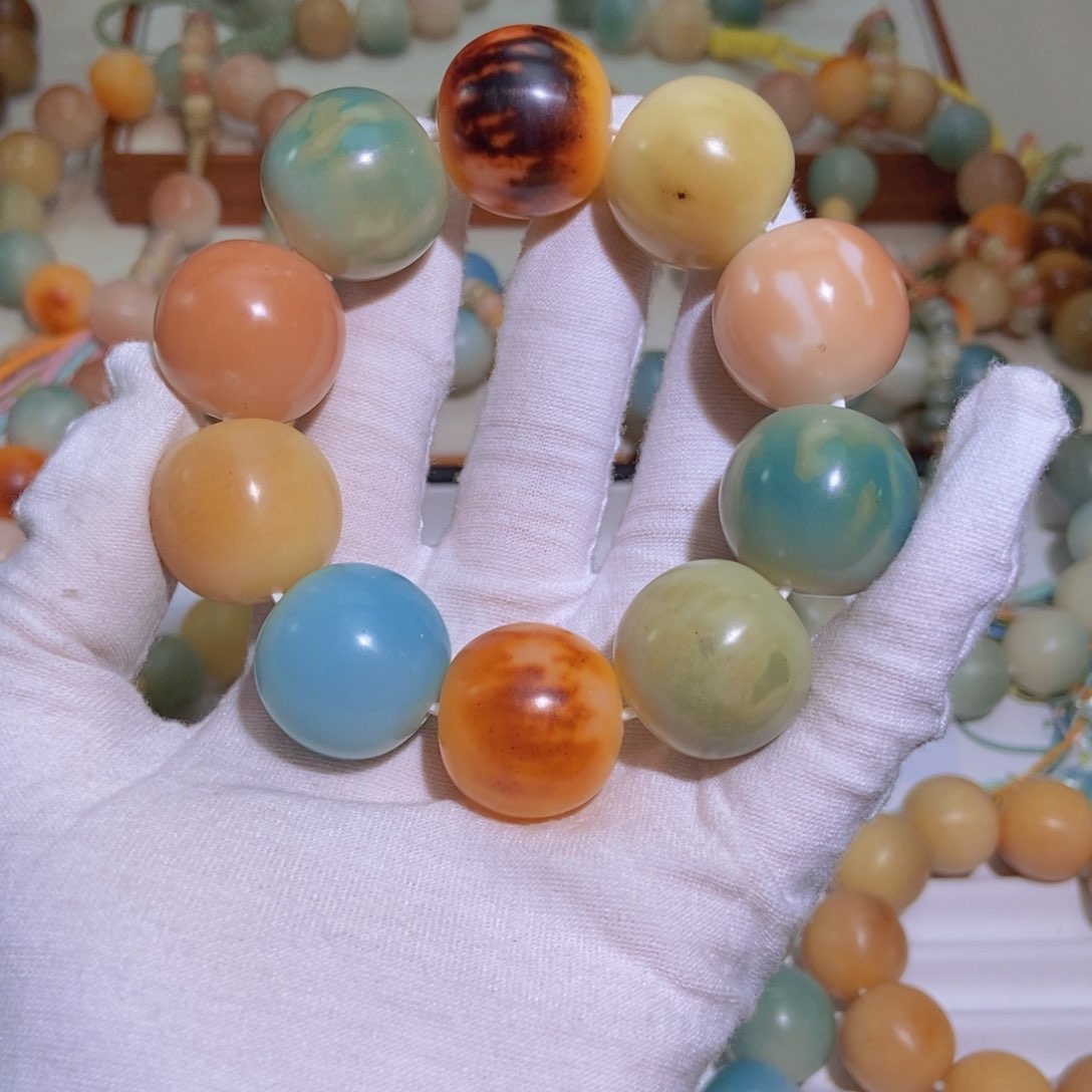 菩提根/象牙果手串琦*24mm 瑕 222