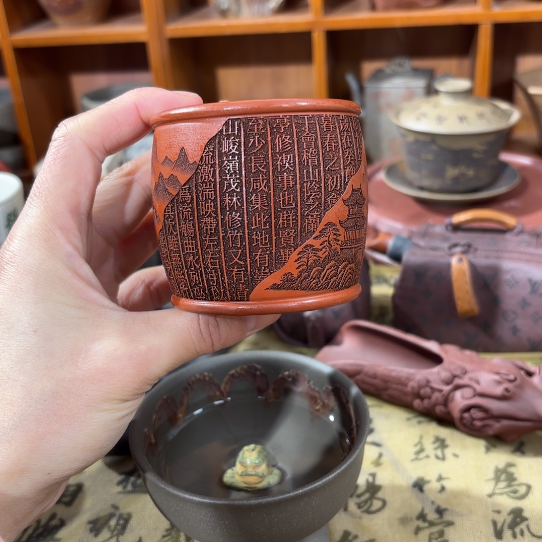 茶杯紫砂宜兴紫砂原矿茶器