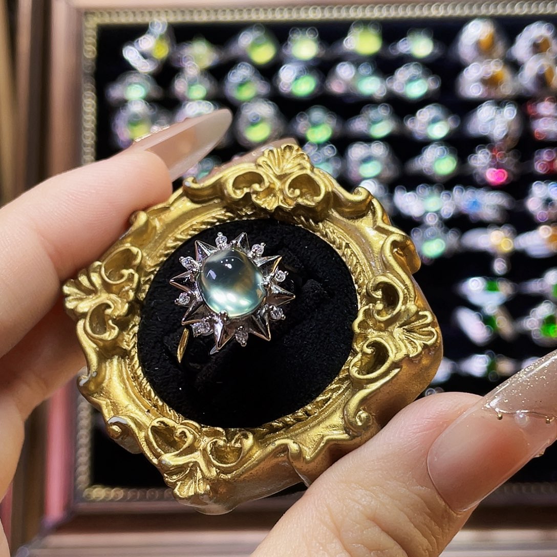 925银葡萄星光璀璨银戒指