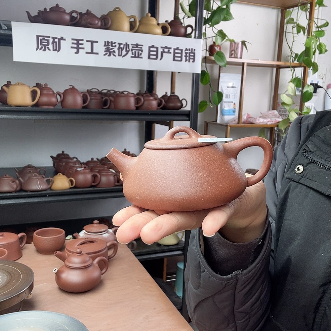 紫砂茶壶平盖石瓢