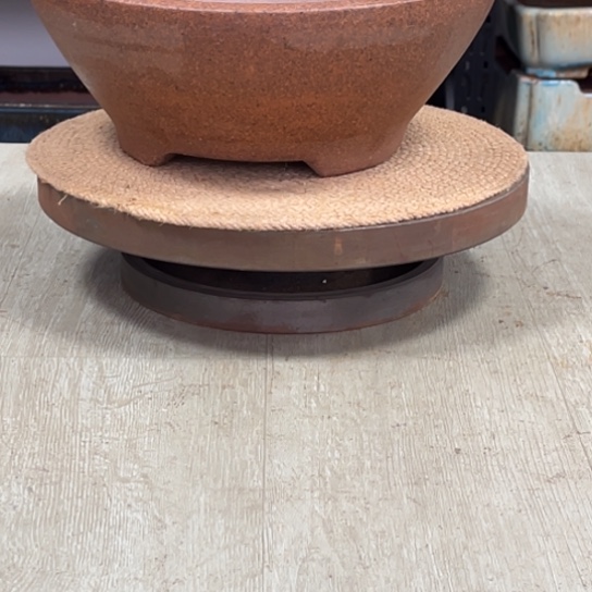 紫砂花盆还****摆高温窑变