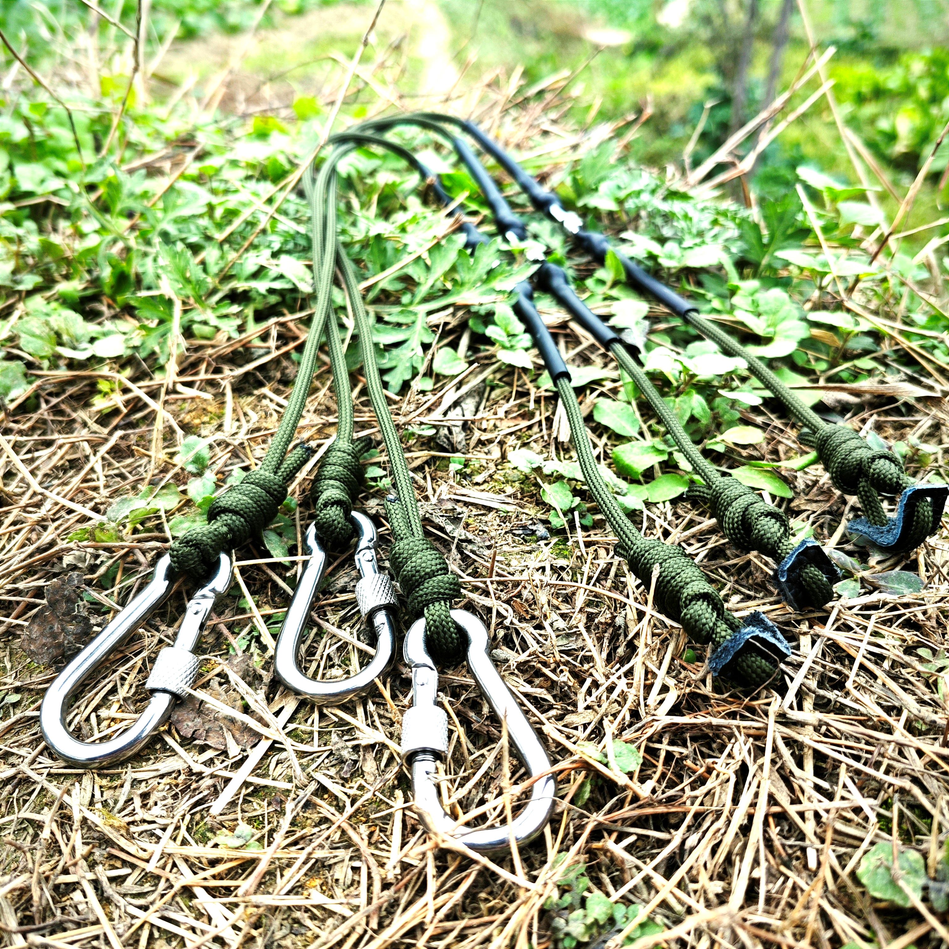  脚绳七彩鸡宠物鸡伞绳精品防缠绕加固耐磨世外桃园手工60公分