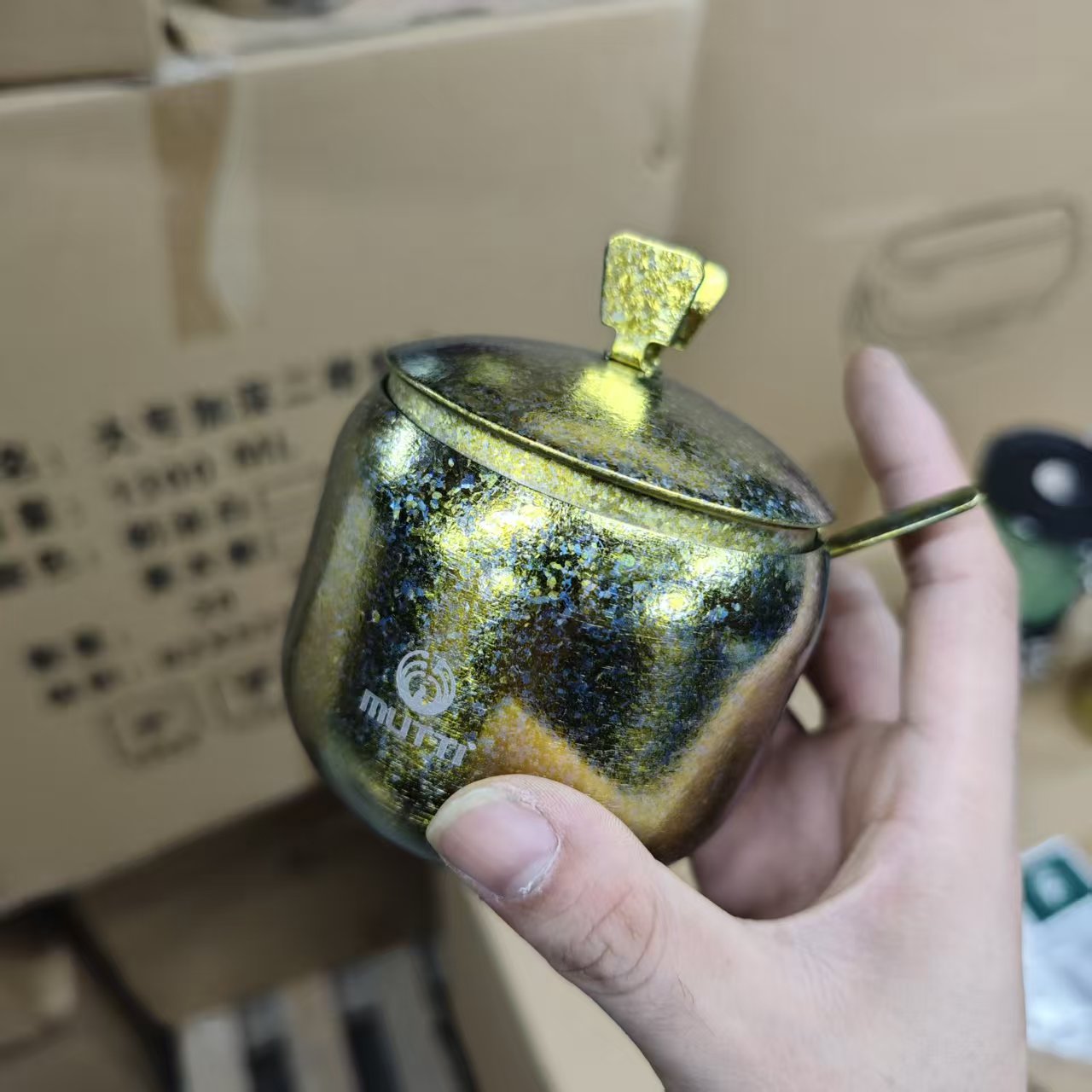 纯钛调料罐高颜值调味罐调味盒厨房家用调料盒轻奢简约厨房调料盒